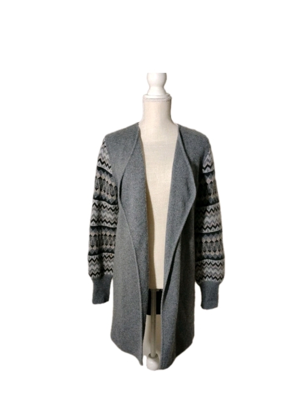 Neiman Marcus Cashmere Collection Open Front Cardigan Sweater Size M Women's